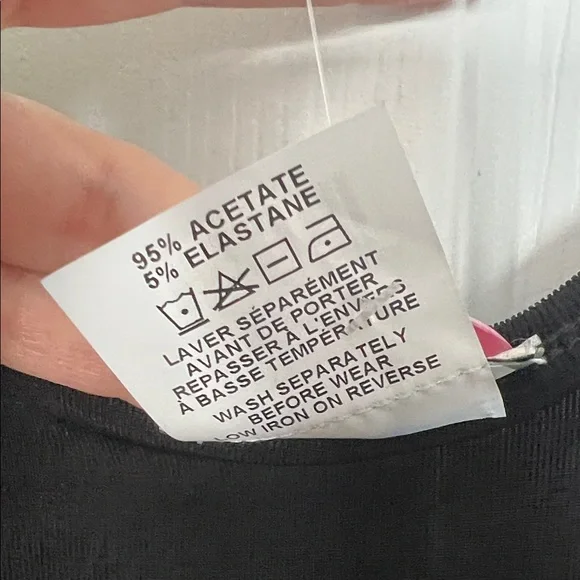 Women's Black Long Sleeve Top - Picture 3 of 4